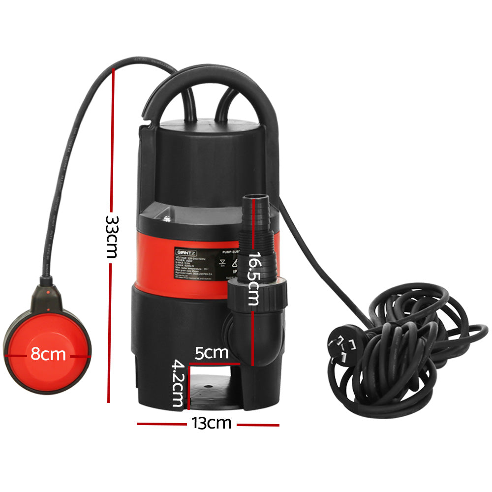 Garden Water Pump Dirty Swim Pool Submersible Pump  - 750W