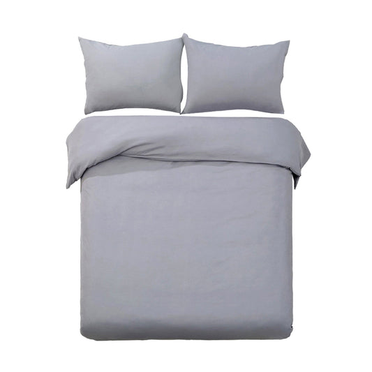 Quilt Cover Set Pillowcase Set - Grey