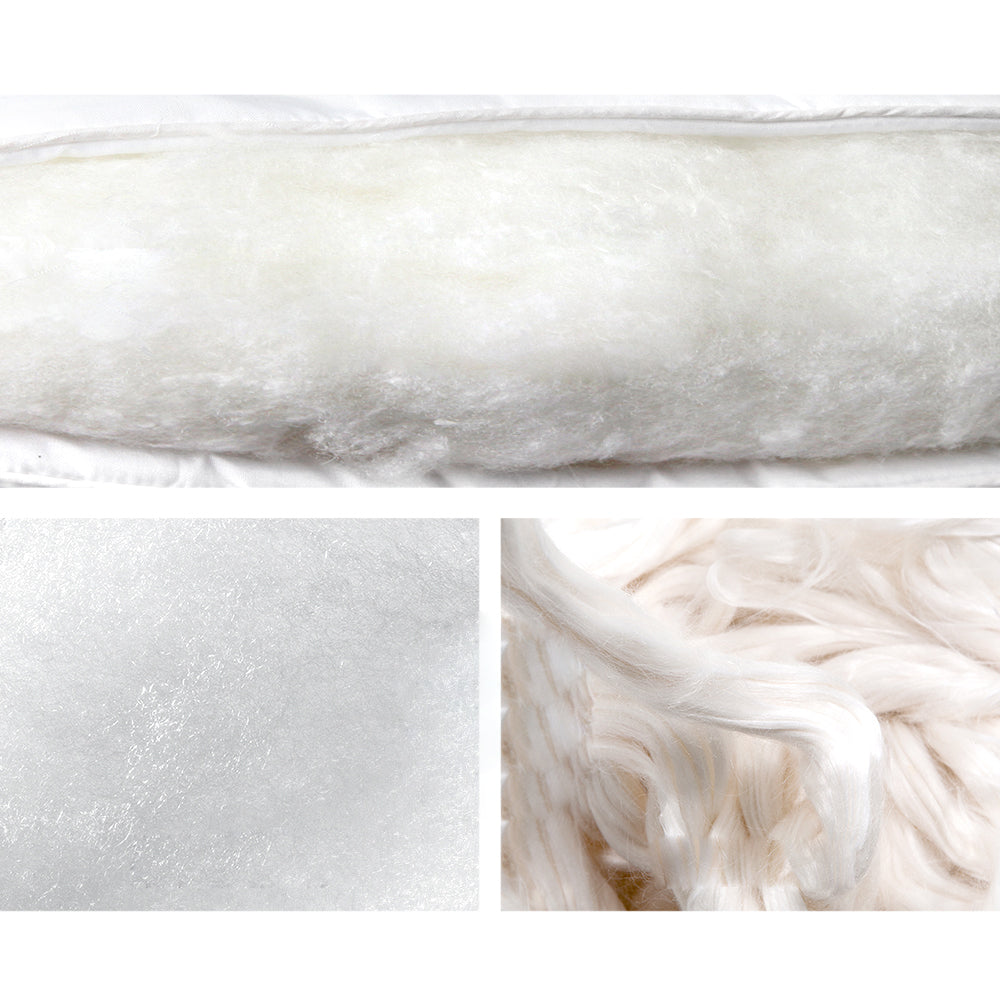 Bamboo Fibre Bed Quilt 700GSM White - Queen