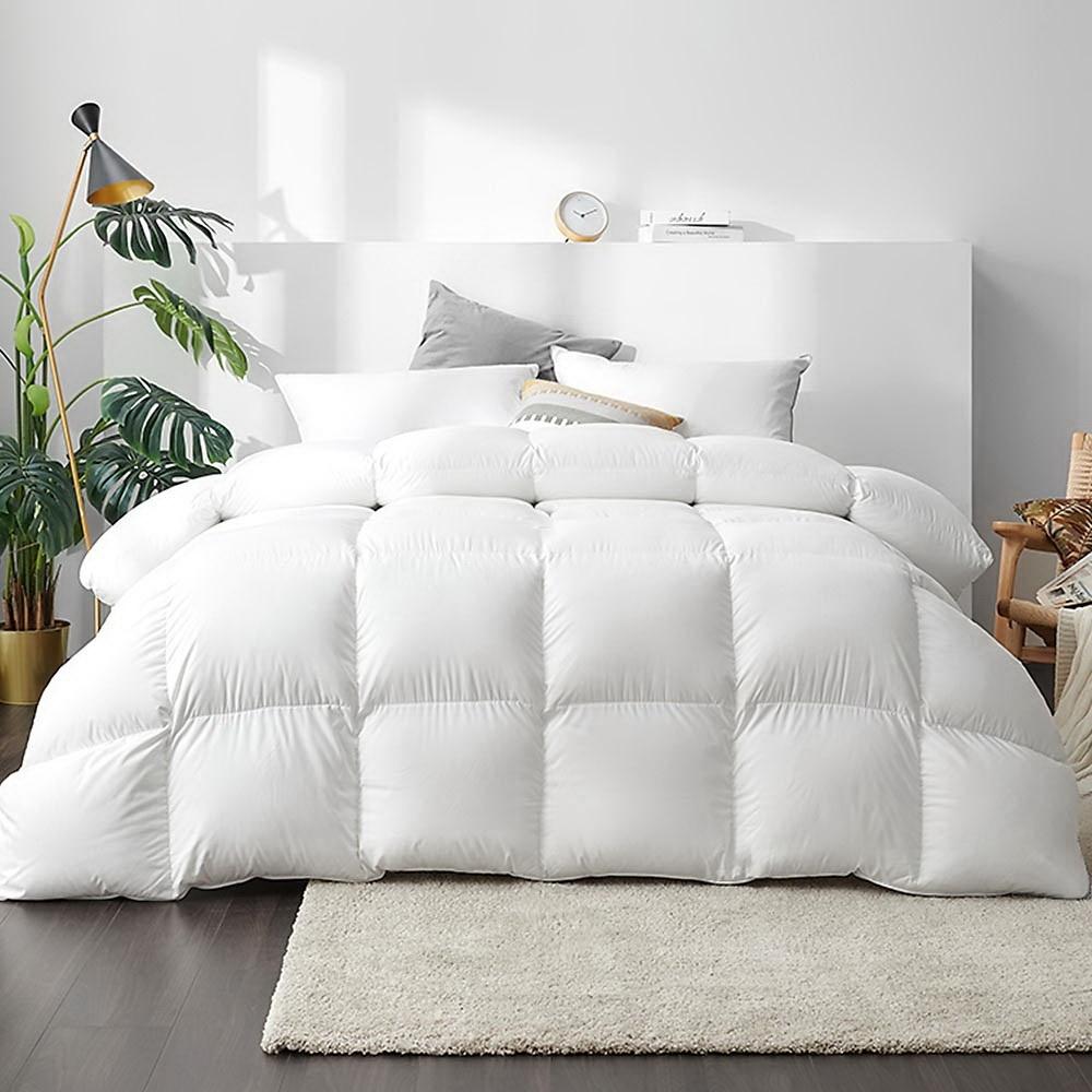 Super King Size Bedding Heavy Weight Duck Feather Filling Quilt