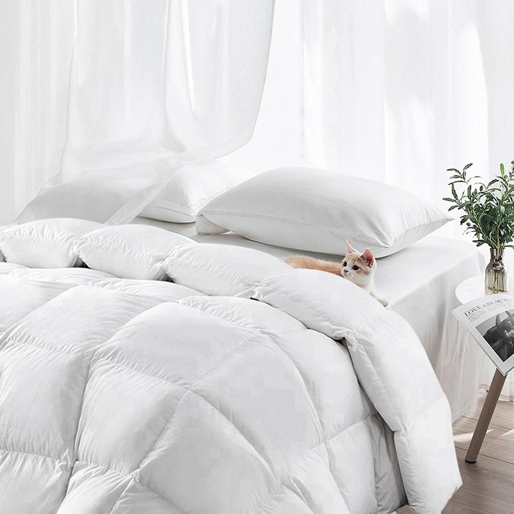 Super King Size Bedding Heavy Weight Duck Feather Filling Quilt