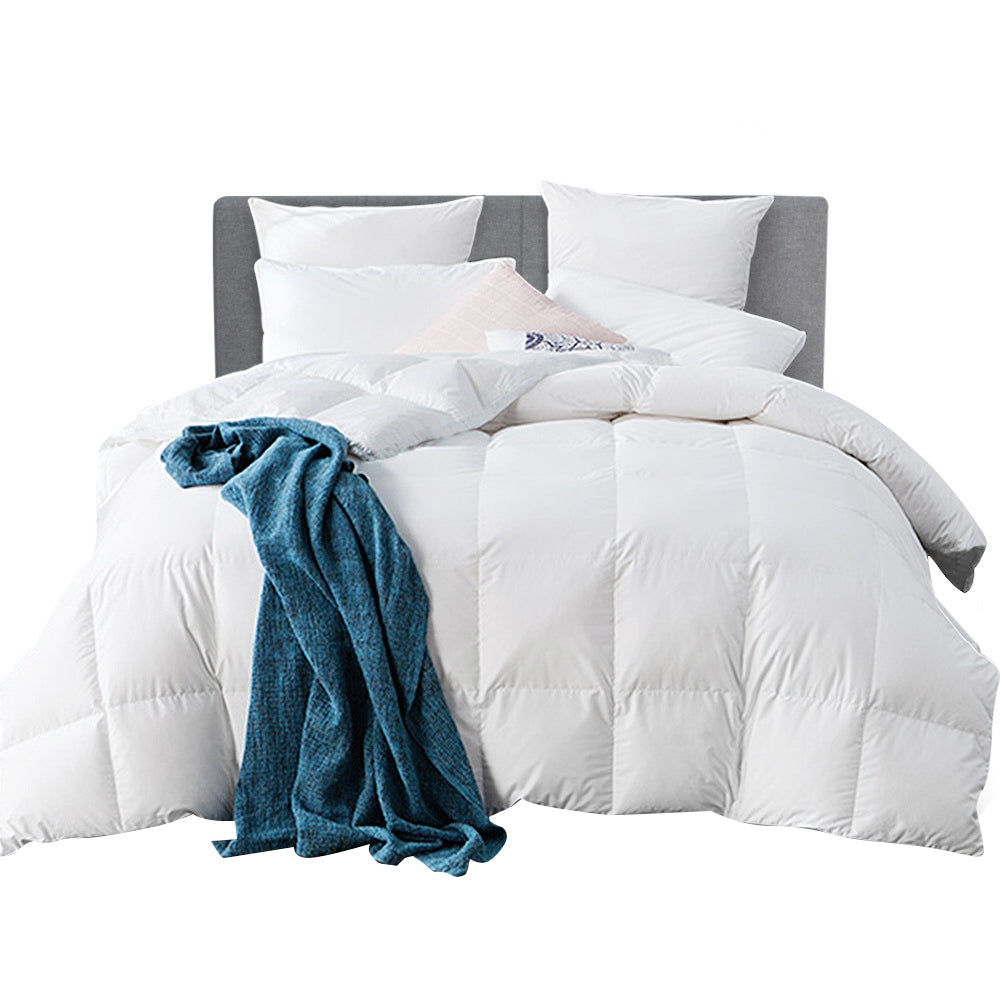 Goose Feather Quilt King Size - White