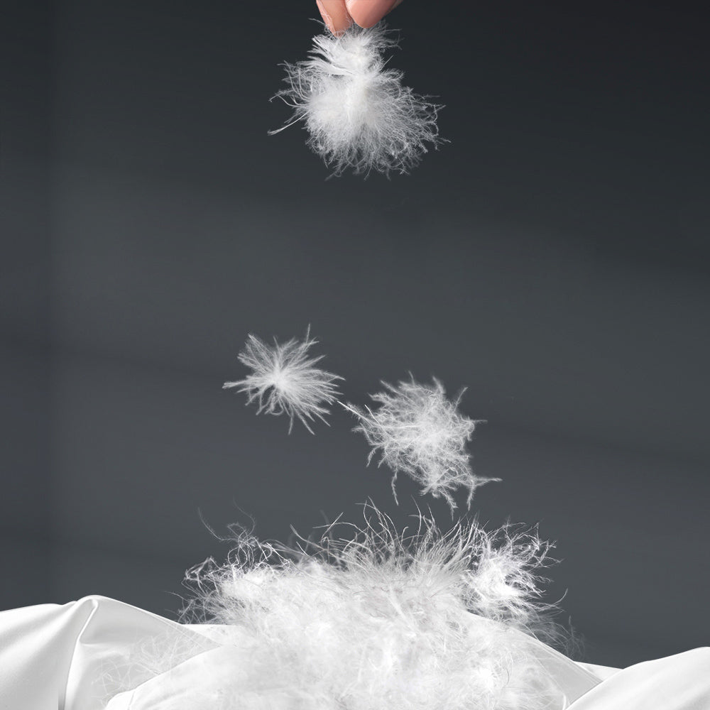 Goose Feather Quilt King Size - White