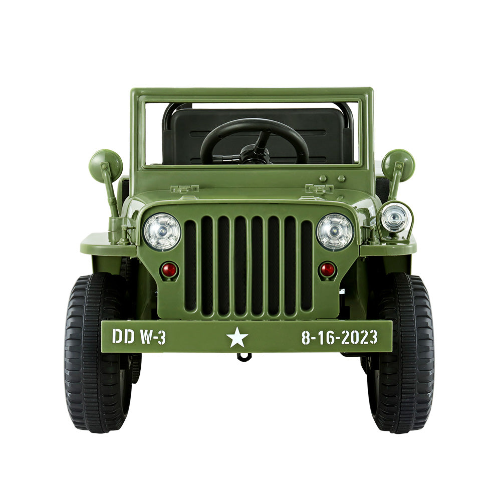 Kids Ride On Car Off Road Military Toy Cars 12V Olive