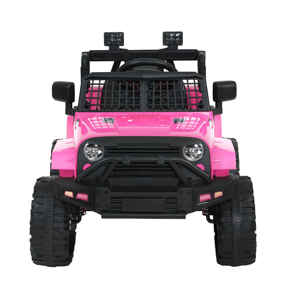 Kids Ride On Car Electric 12V Car Toys Jeep Battery Remote Control Pink