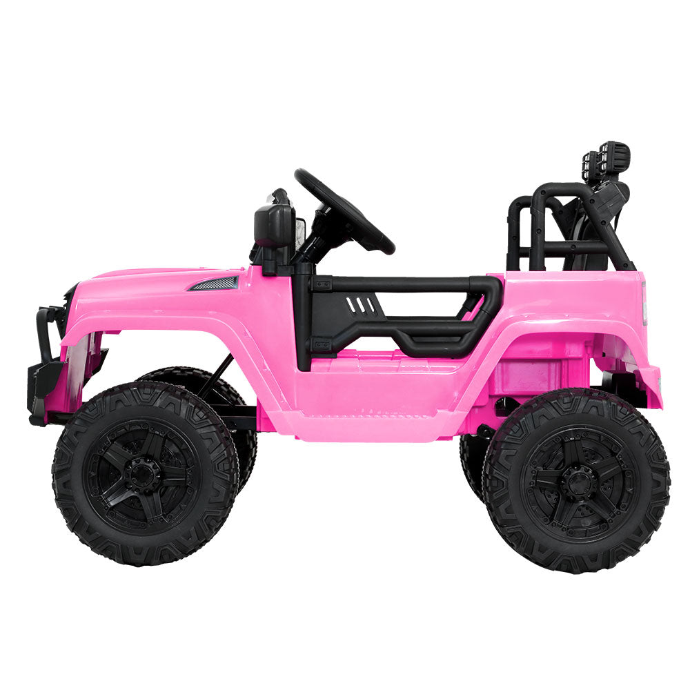 Kids Ride On Car Electric 12V Car Toys Jeep Battery Remote Control Pink