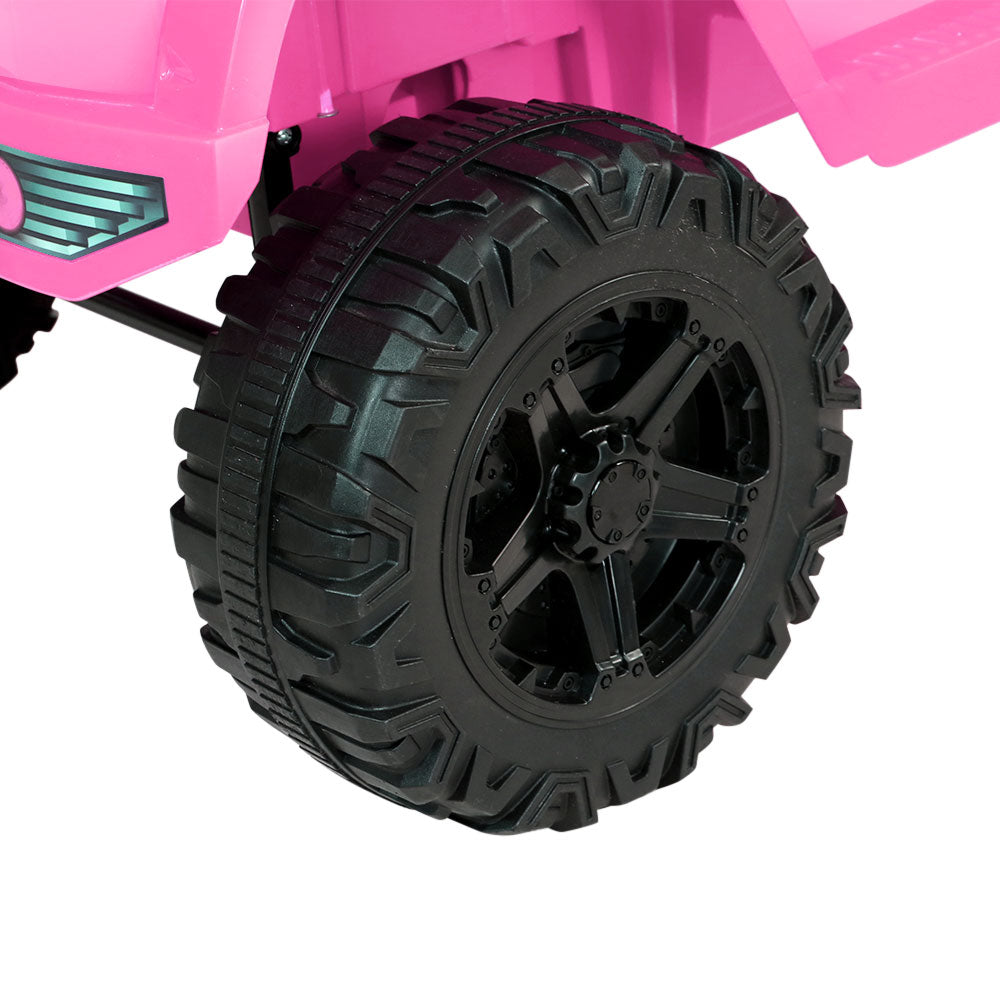 Kids Ride On Car Electric 12V Car Toys Jeep Battery Remote Control Pink