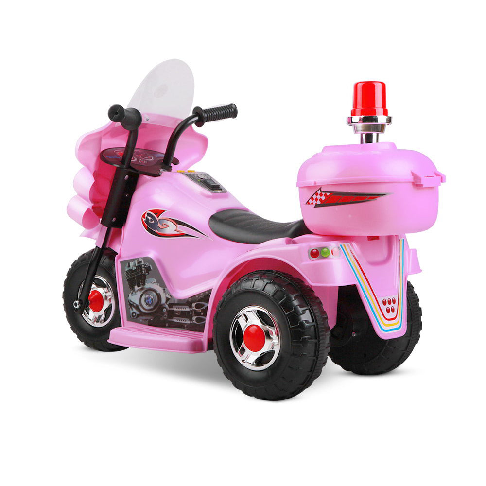 Kids Three Wheel Motorcycle Ride On Toy - Pink