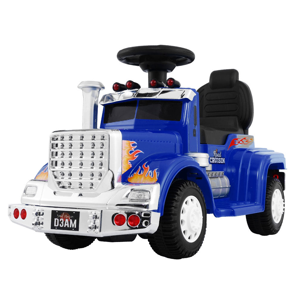 Ride On Childrens Battery Toy Truck - Blue