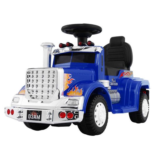 Ride On Childrens Battery Toy Truck - Blue