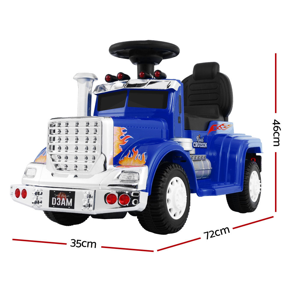 Ride On Childrens Battery Toy Truck - Blue