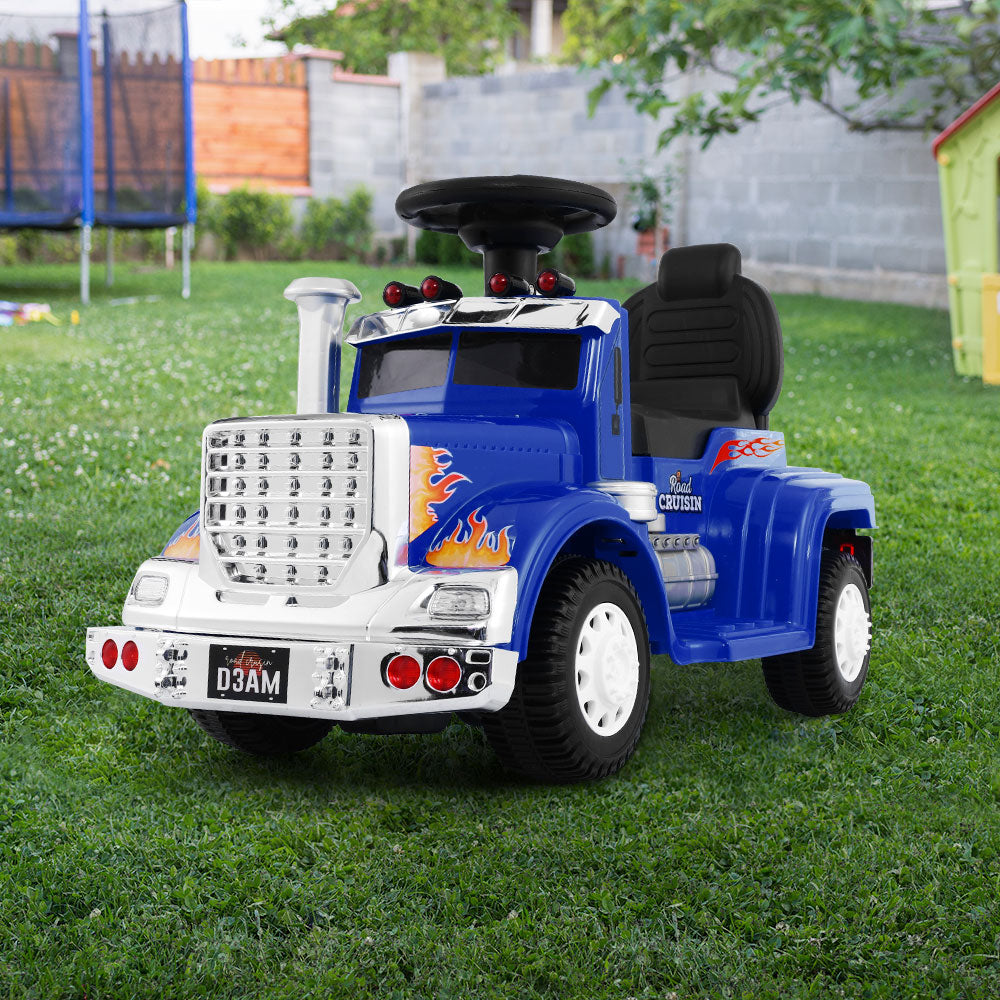 Ride On Childrens Battery Toy Truck - Blue