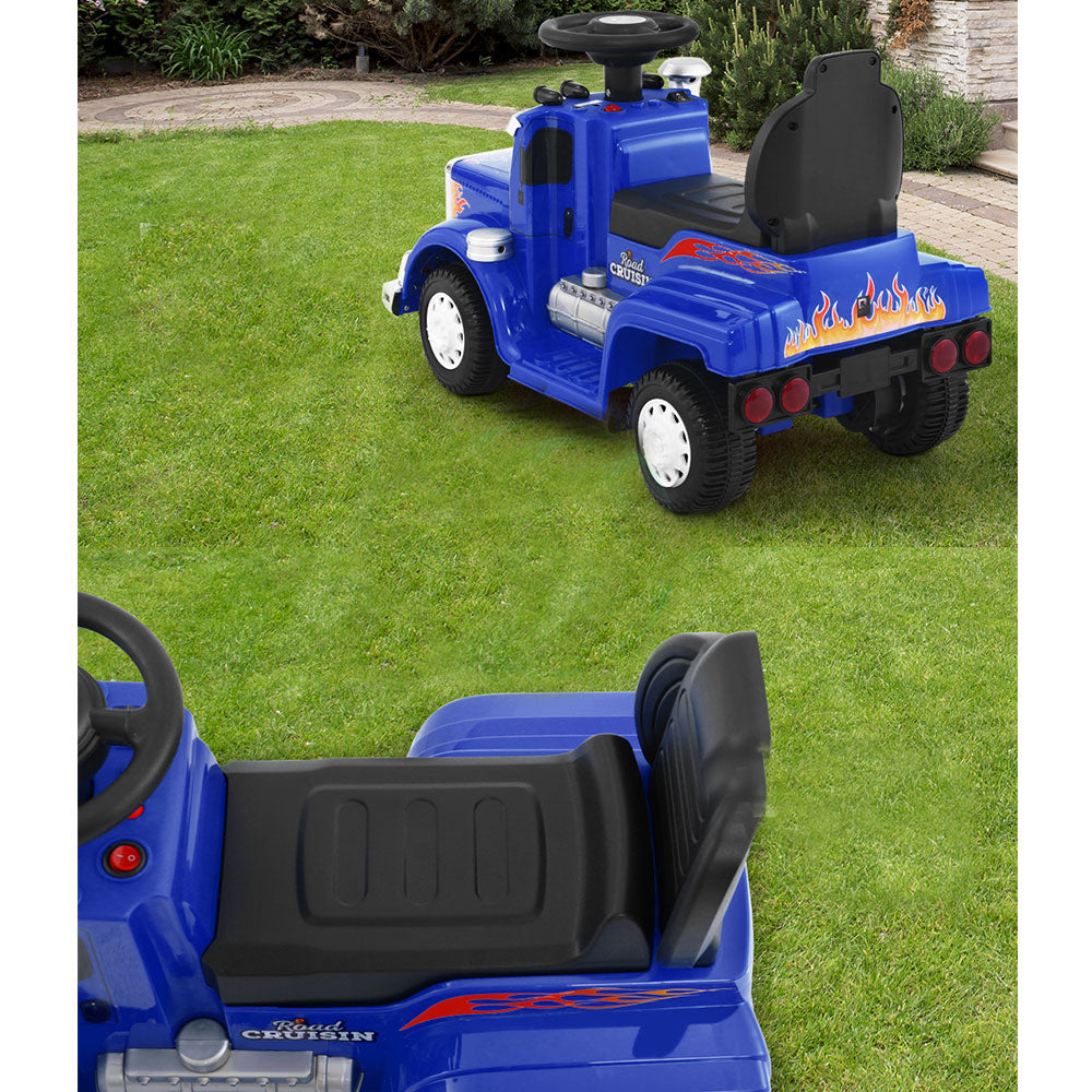 Ride On Childrens Battery Toy Truck - Blue