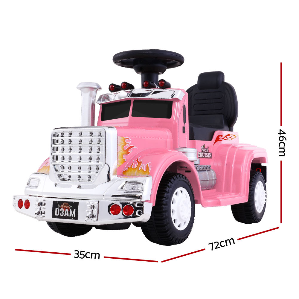 Ride On Childrens Battery Toy Truck - Pink