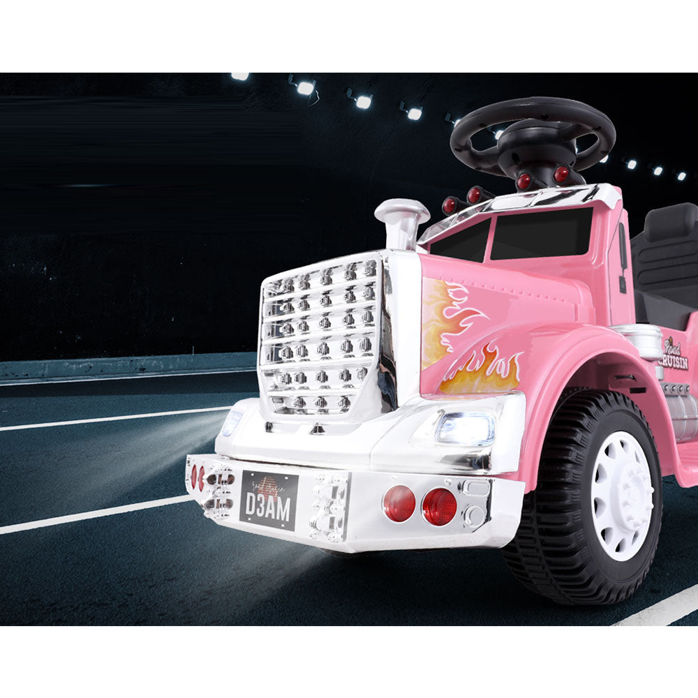 Ride On Childrens Battery Toy Truck - Pink