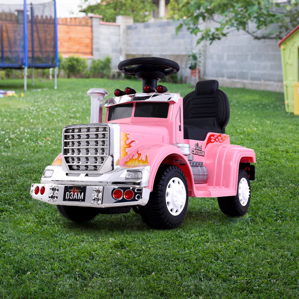 Ride On Childrens Battery Toy Truck - Pink