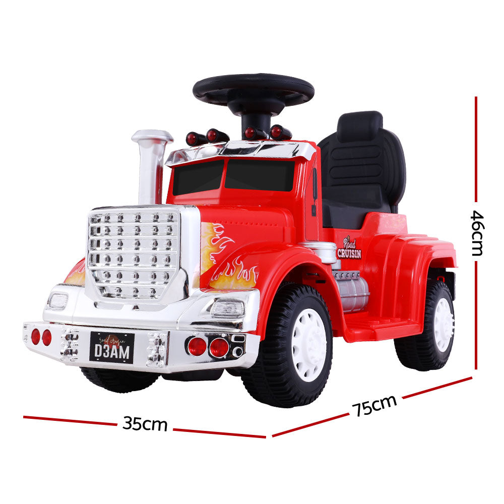 Ride On Kids Electric Toy Truck - Red
