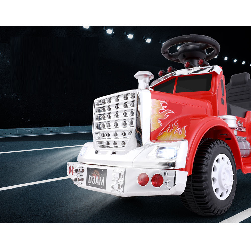 Ride On Kids Electric Toy Truck - Red