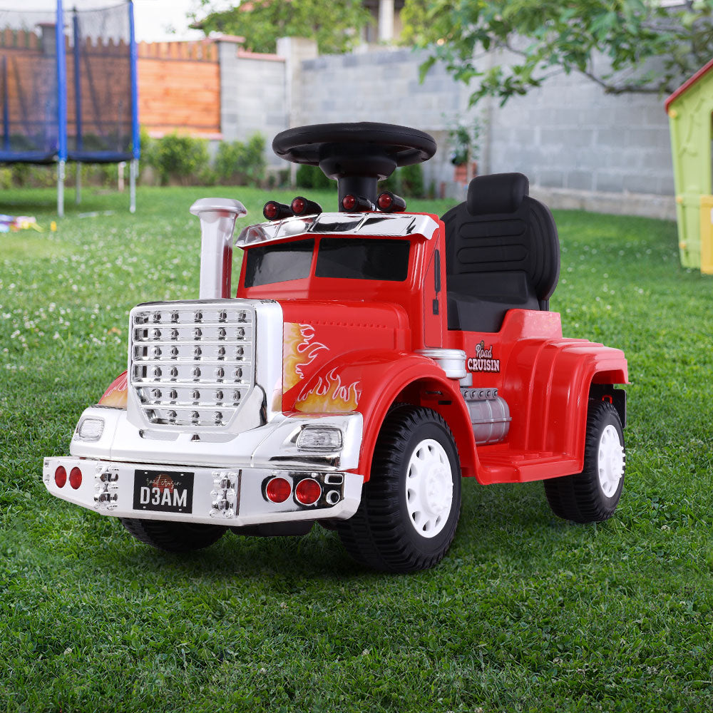 Ride On Kids Electric Toy Truck - Red