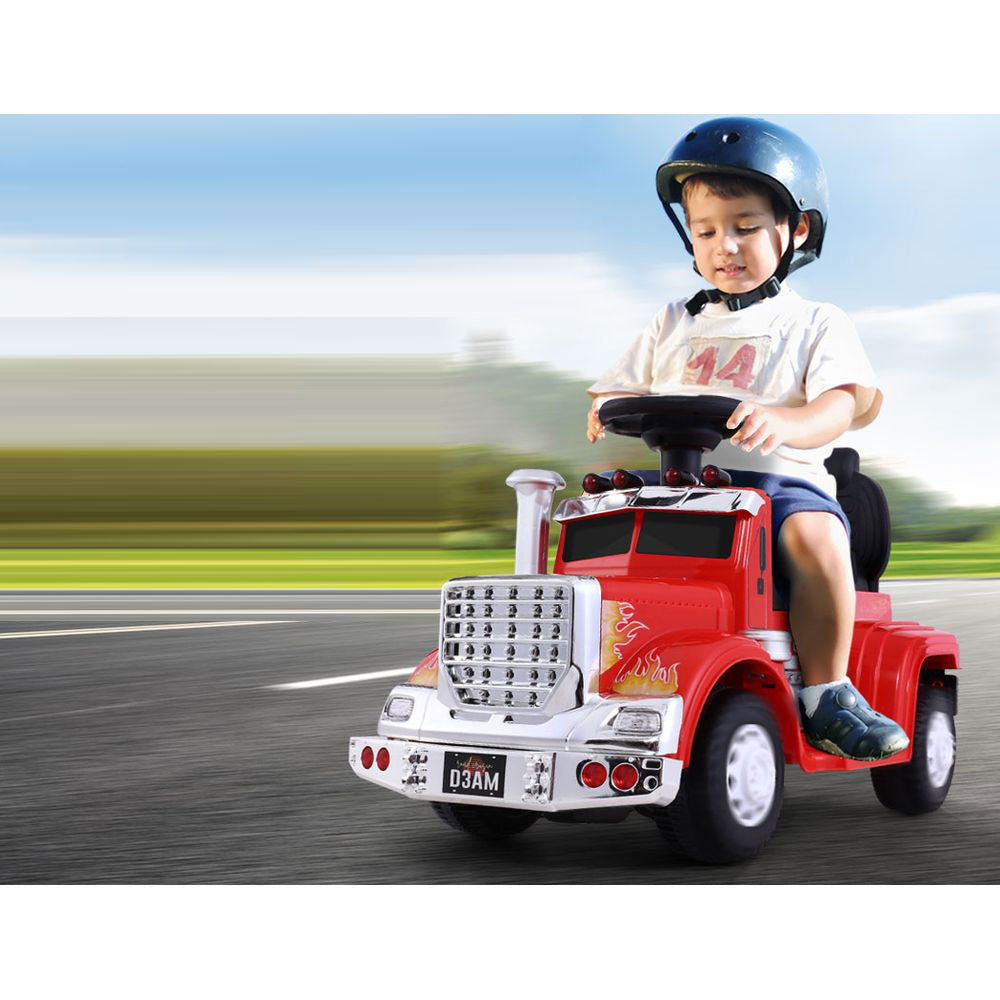 Ride On Kids Electric Toy Truck - Red