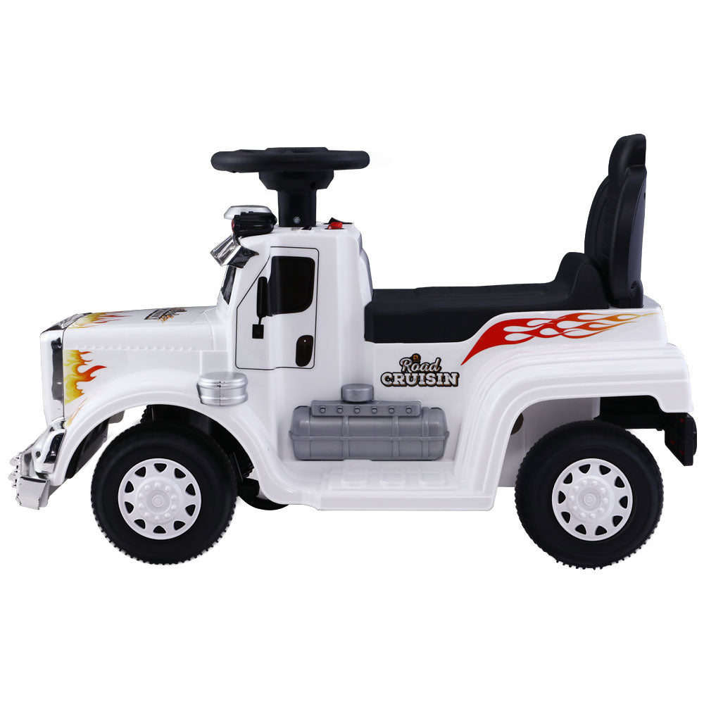 Ride On Childrens Battery Toy Truck - White