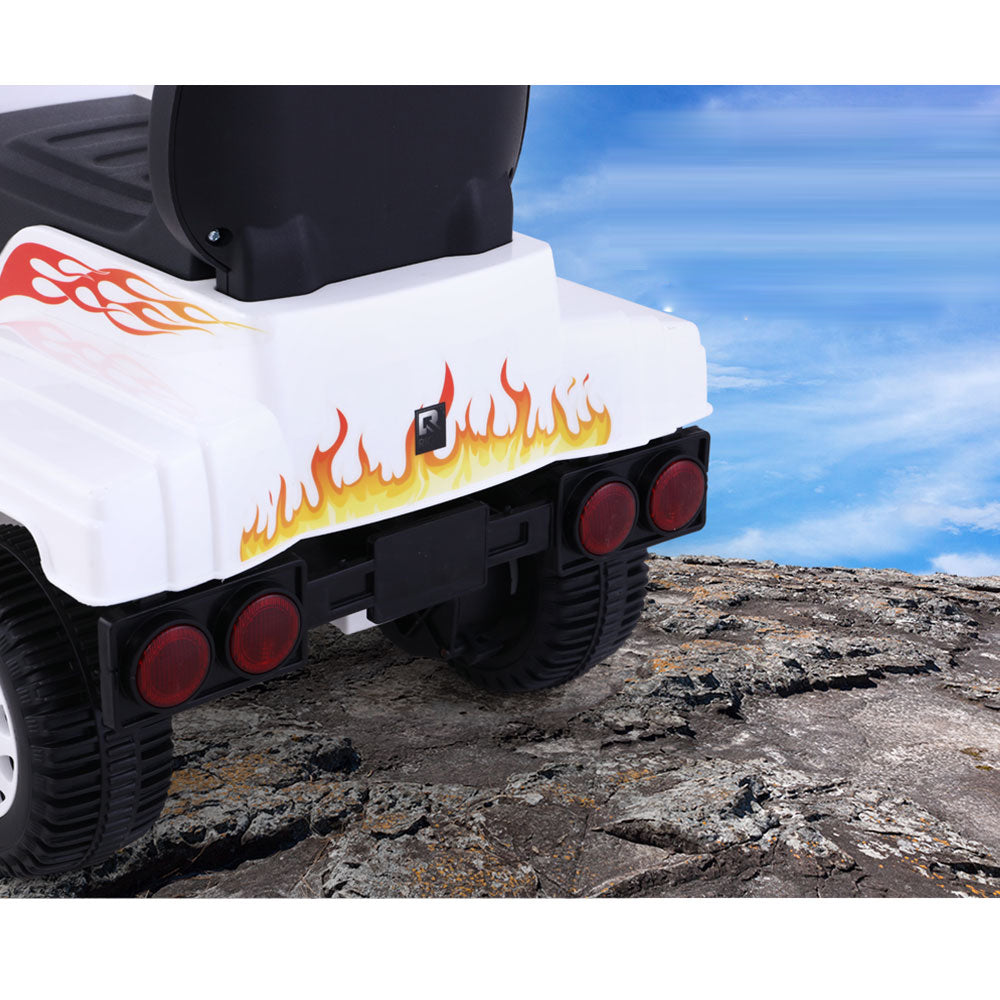 Ride On Childrens Battery Toy Truck - White