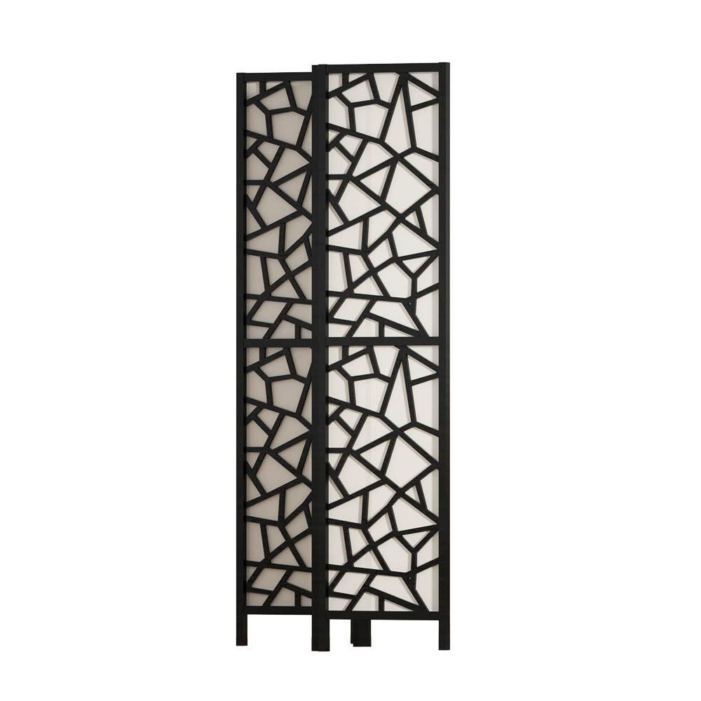 Room Divider Screen Privacy Wood Dividers Stand 4 Panel Black