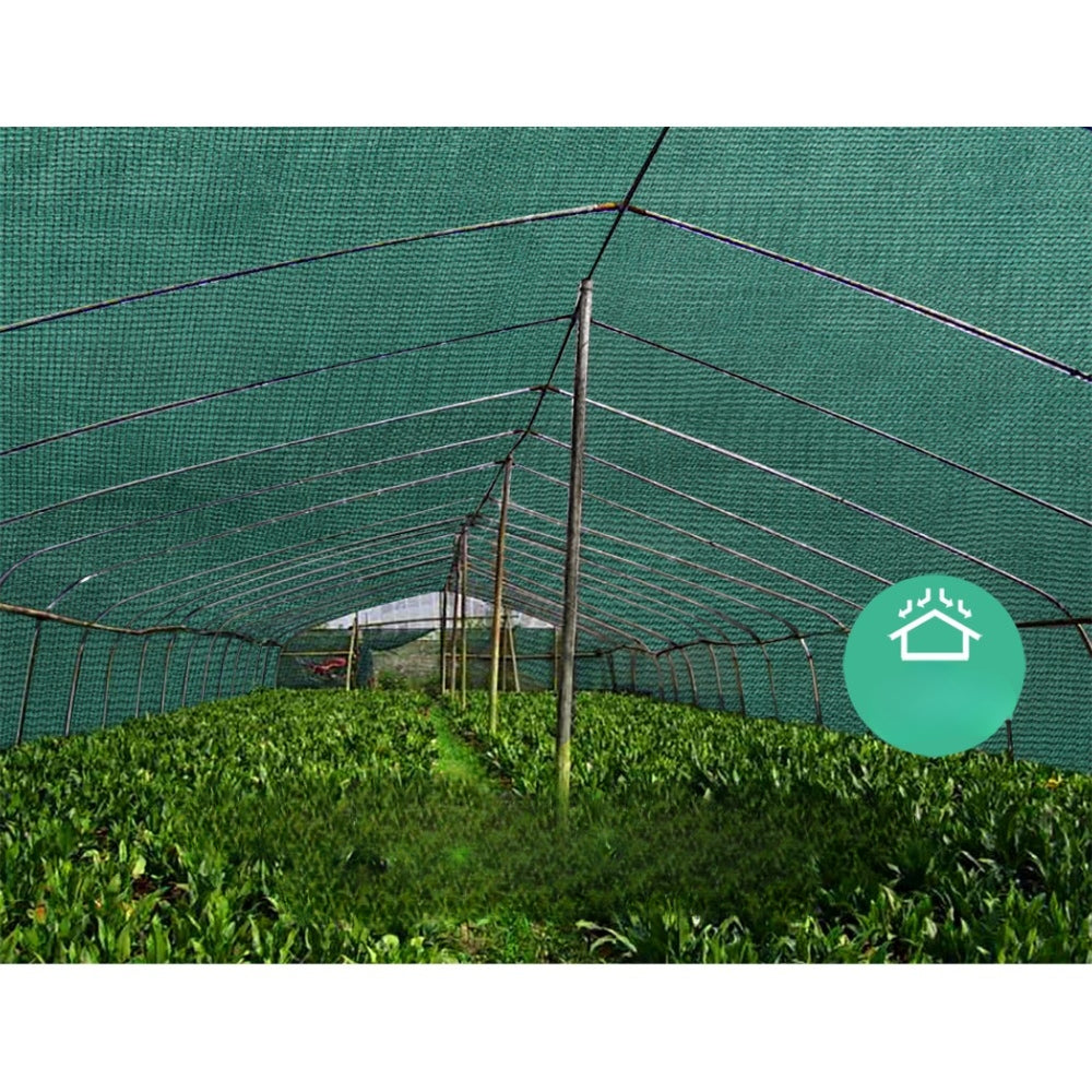 Sun Shade Cloth Sail Roll Mesh Garden Outdoor Green - 3.66x30m
