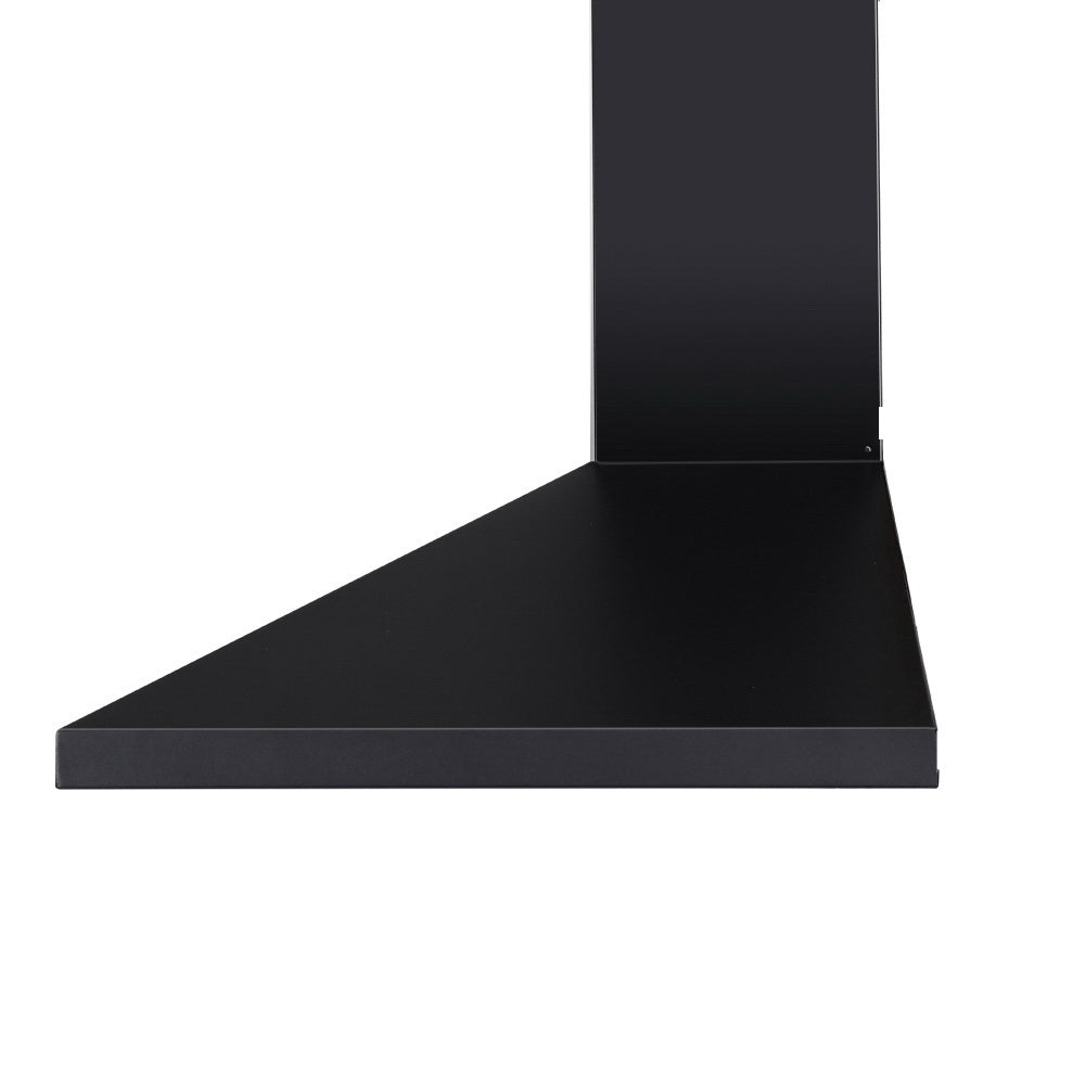 Range Hood Rangehood 90cm 900mm Kitchen Canopy LED Light Wall Mount Black