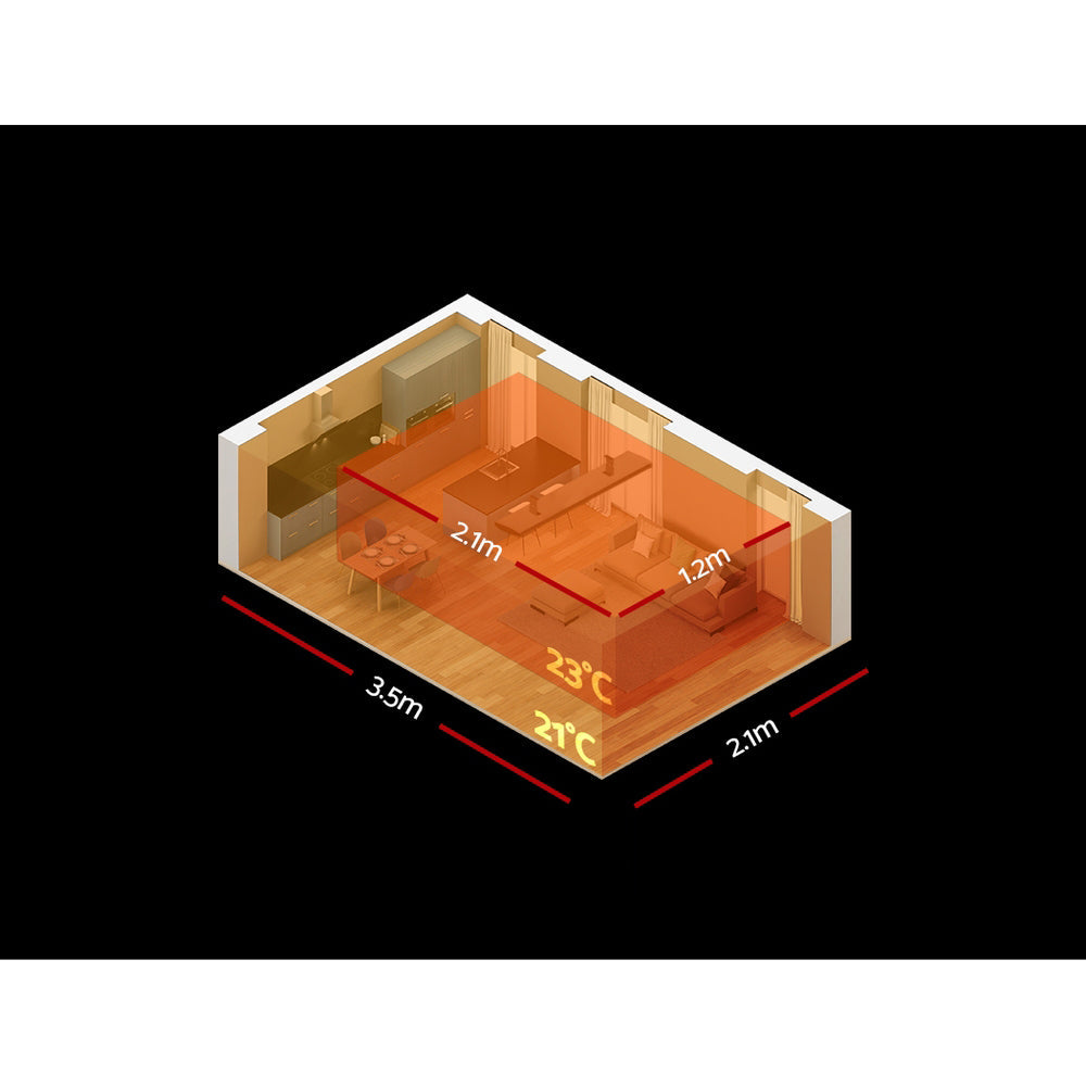 Outdoor Electric Strip Halogen Heater - 2400w