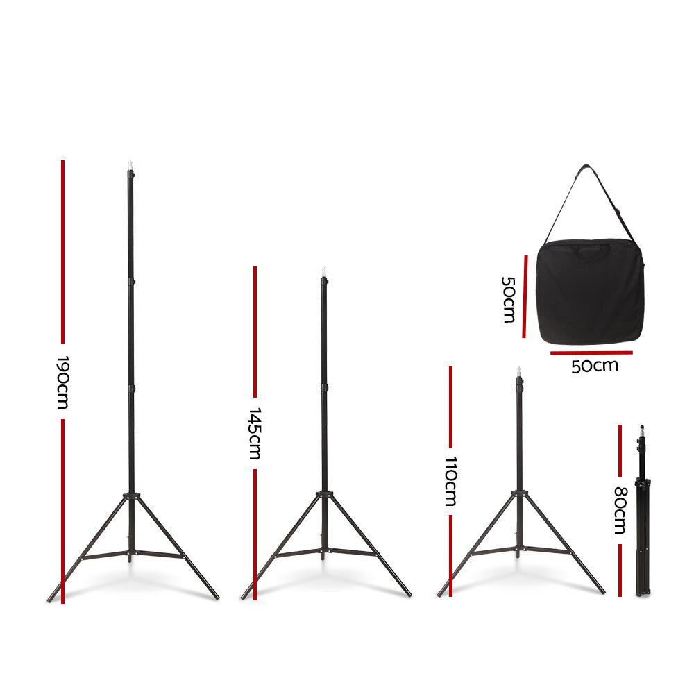 Dimmable LED Ring Light with Stand 6500K 5800LM - 19 LED