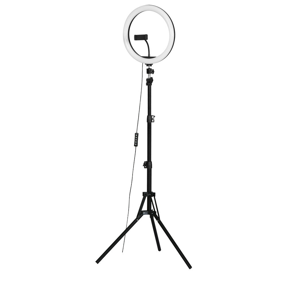LED Ring Light Dimmable Diva Diffuser with Stand Make Up 5500K - 10in