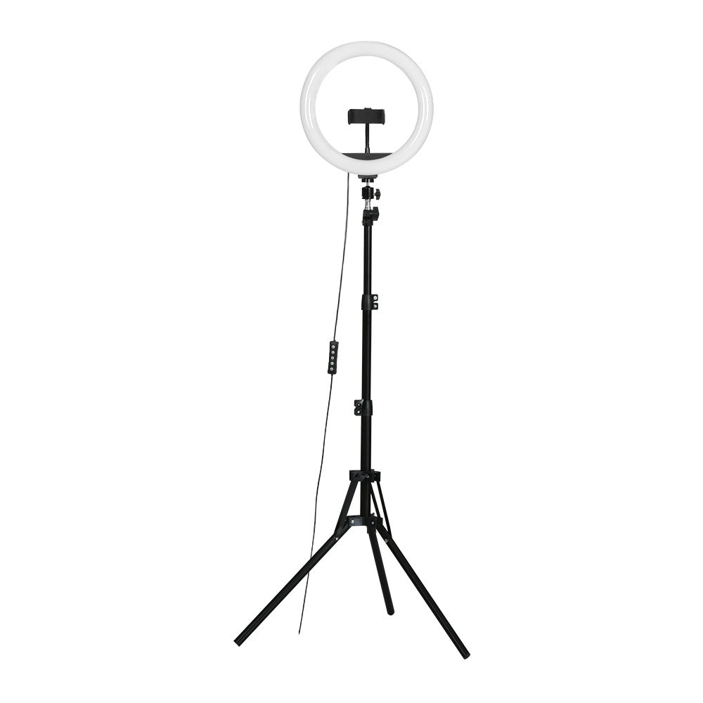 LED Ring Light Dimmable Diva Diffuser with Stand Make Up 5500K - 10in