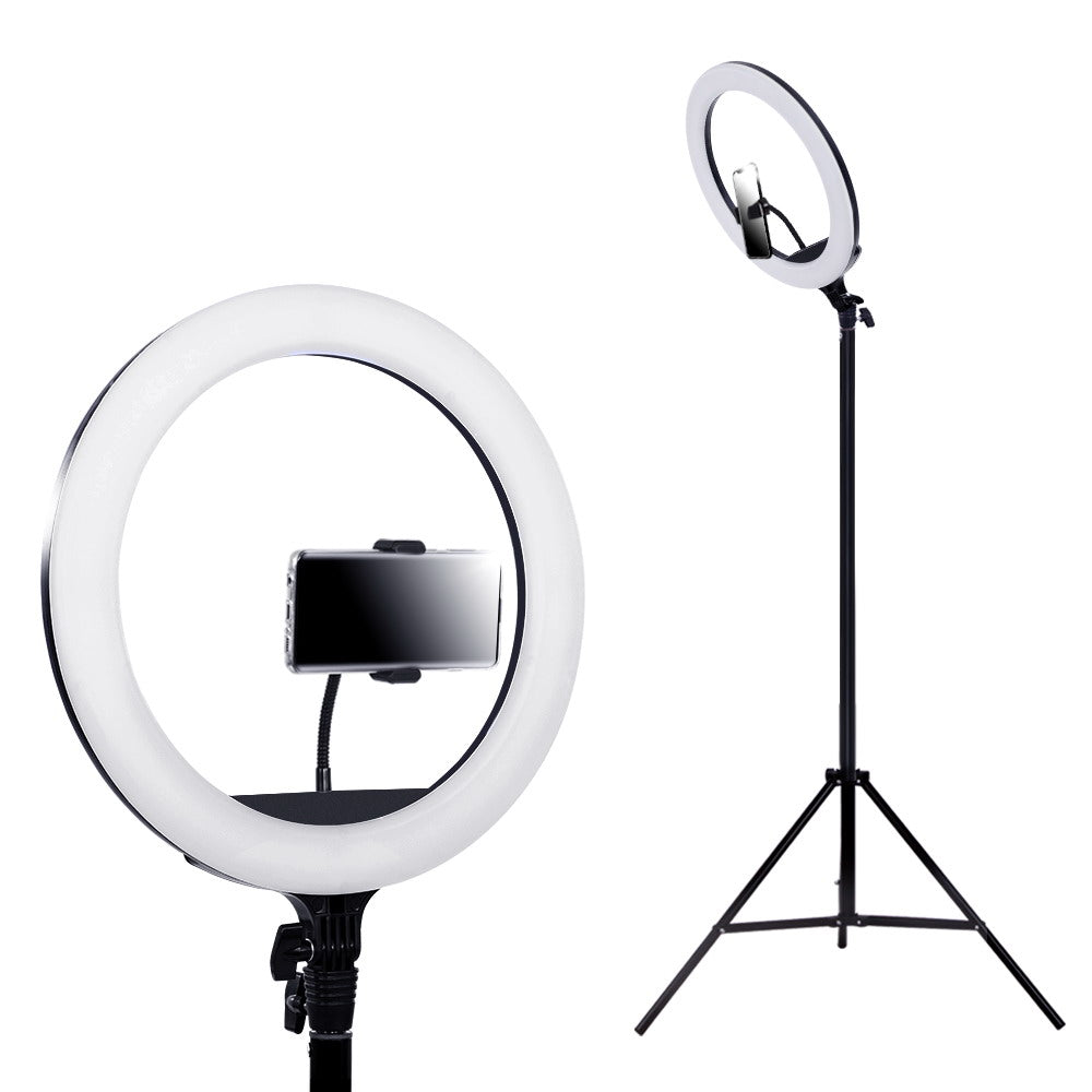 LED Ring Light Dimmable Stand MakeUp Studio Video 3000LM - 14in