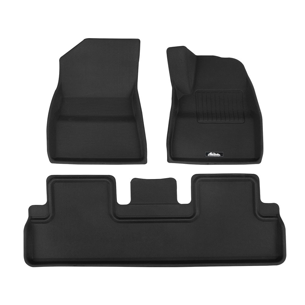 Car Rubber Front Rear Floor Mats 2021 to 2022 Model - Tesla Model 3