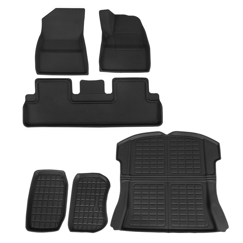 Car Rubber Floor Trunk Toolbox Cargo Mat - For Tesla Model 3