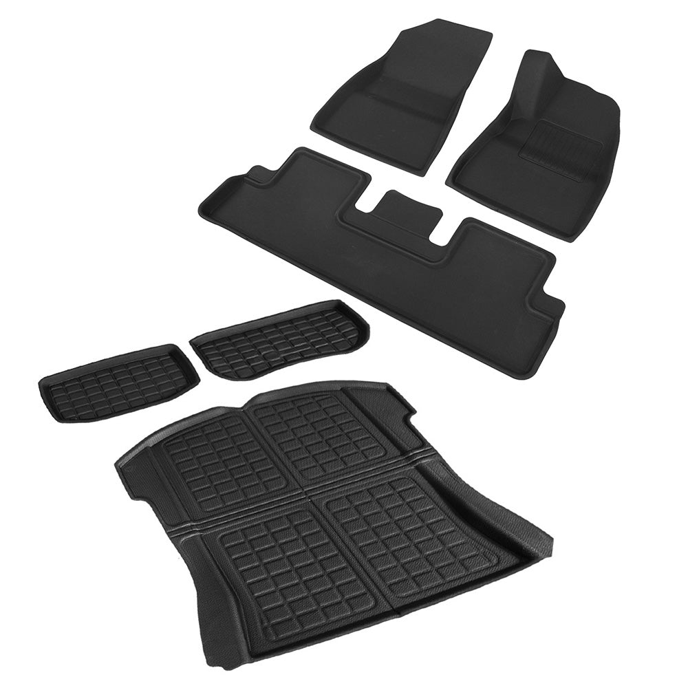 Car Rubber Floor Trunk Toolbox Cargo Mat - For Tesla Model 3