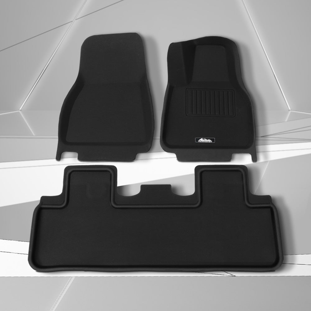 Car Rubber Floor Mats 2021 to 2022 Model - For Tesla Model Y