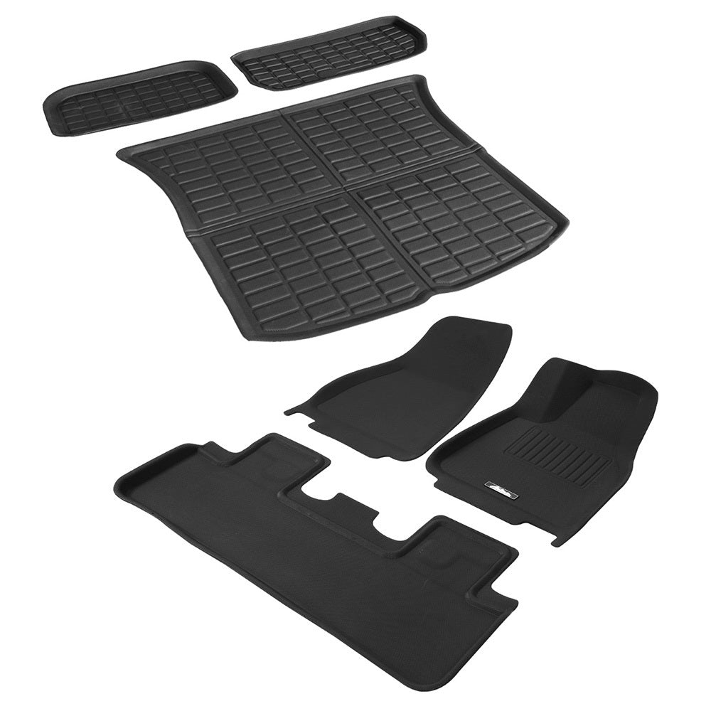 Car Rubber Floor Trunk Toolbox Cargo Mat - For Tesla Model Y