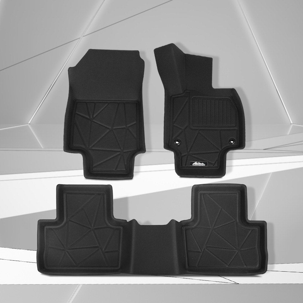 Car Rubber Front Rear Floor Mats 2019 to 2022 Model - For Toyota RAV4