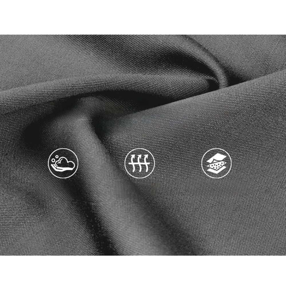 Bed Frame Fabric Gas Lift Storage - Charcoal King