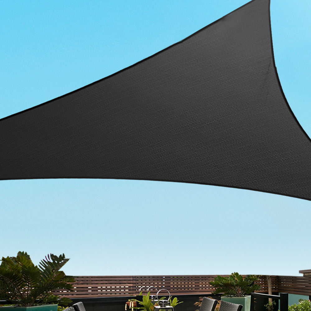 Sun Shade Sail Cloth Outdoor Canopy Triangle 280GSM - 5x5x5m