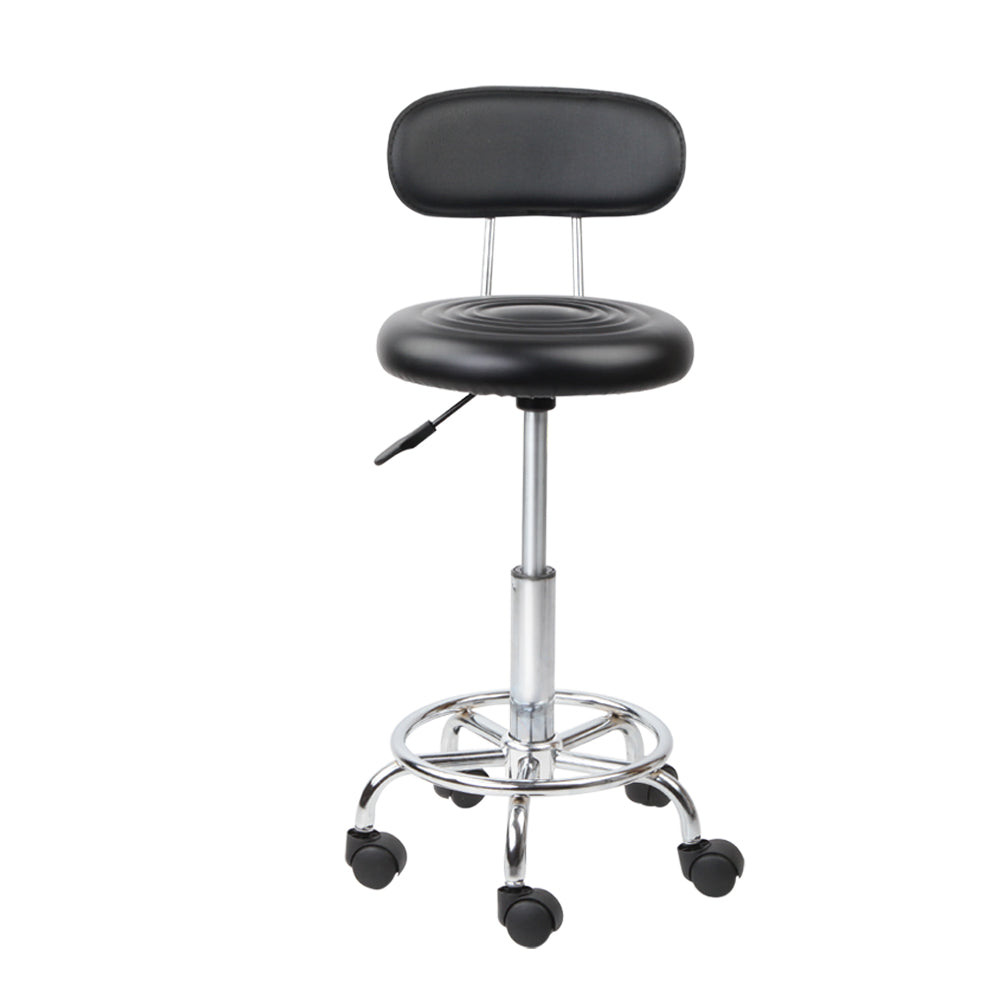 2X Salon Stool Swivel Backrest Chair Barber Hairdressing