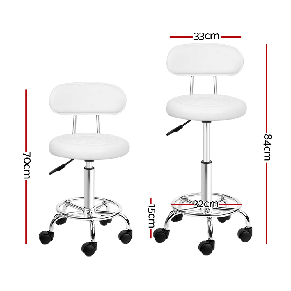 Salon Stool Swivel Barber Chair Backrest Hairdressing