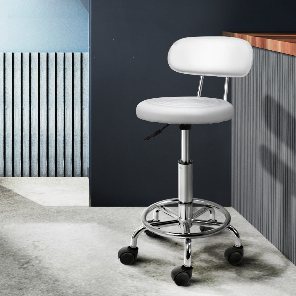 Salon Stool Swivel Barber Chair Backrest Hairdressing