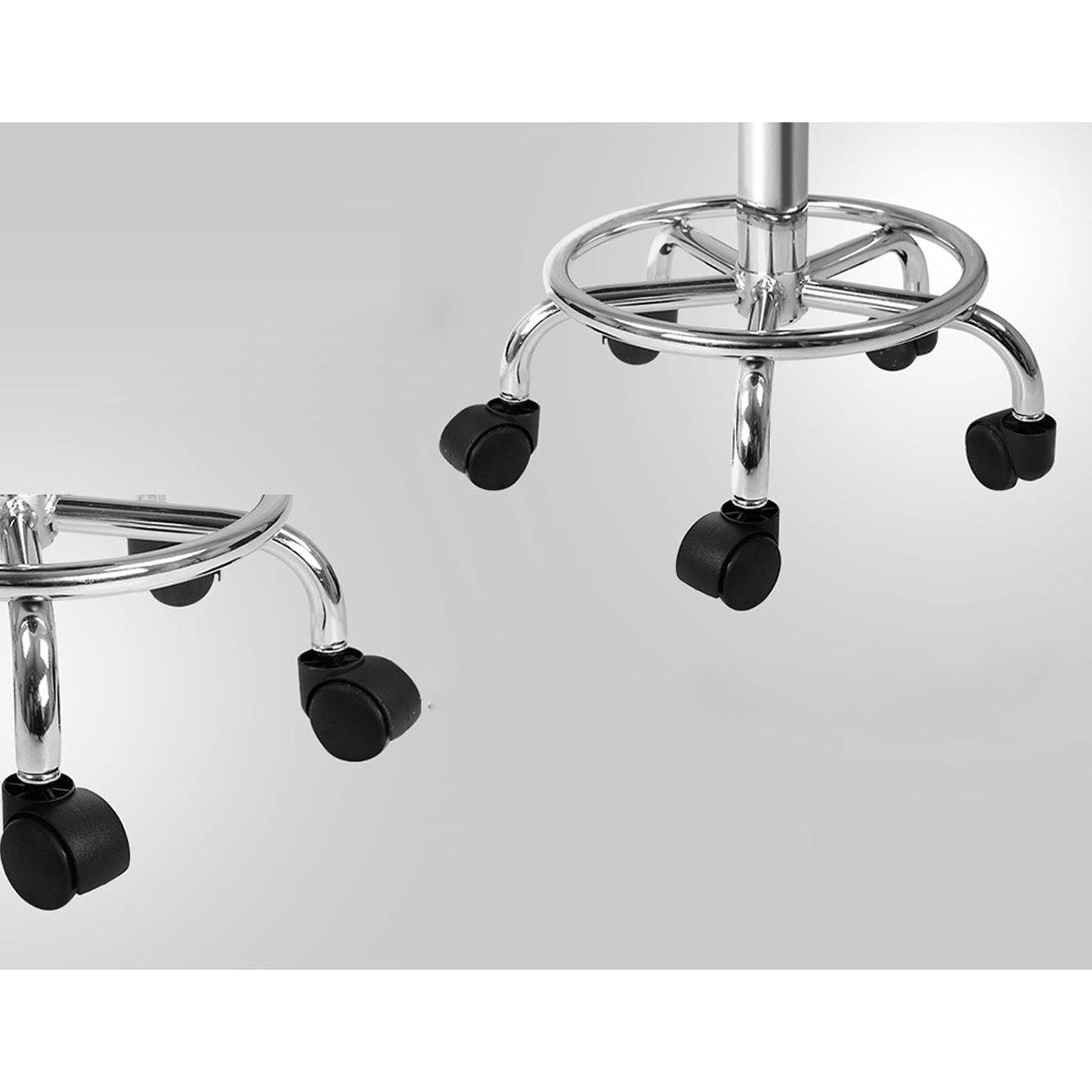 Saddle Hydraulic Lift Leather Salon Stool - White