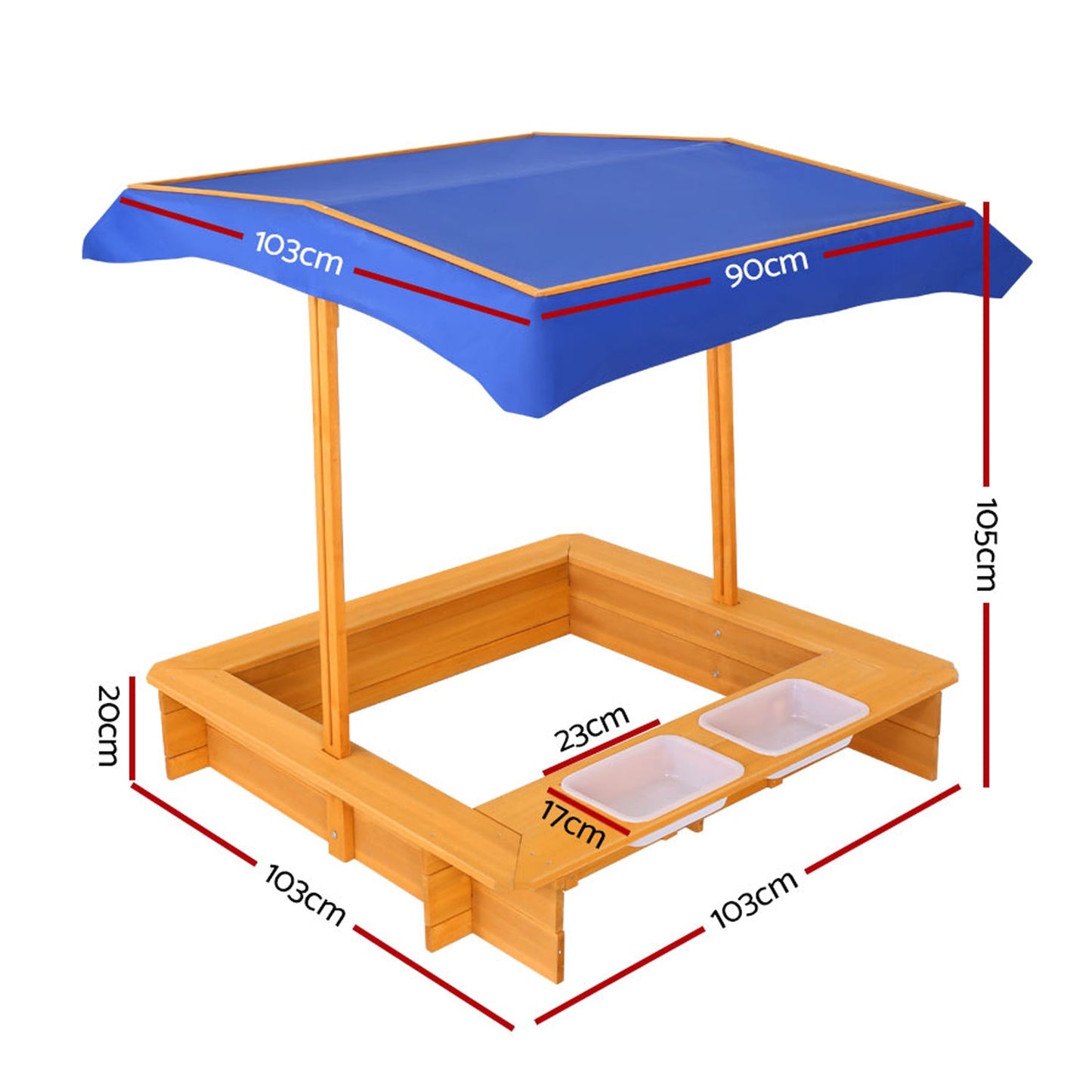 Outdoor Sand Pit With Canopy