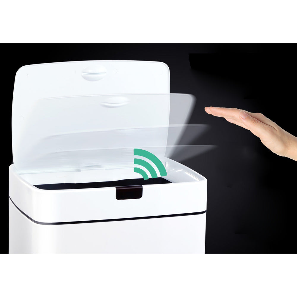 Odour Free Sensor Bin 45L - White
