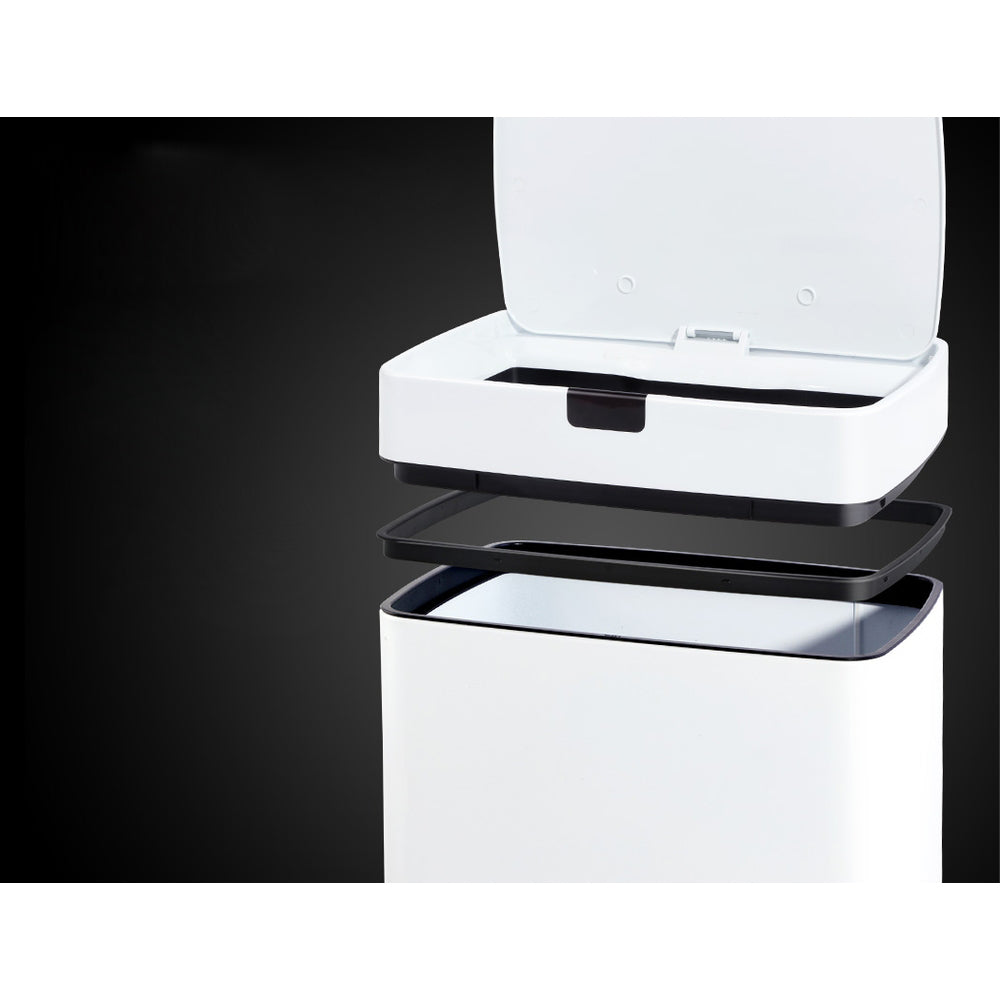 Odour Free Sensor Bin 45L - White