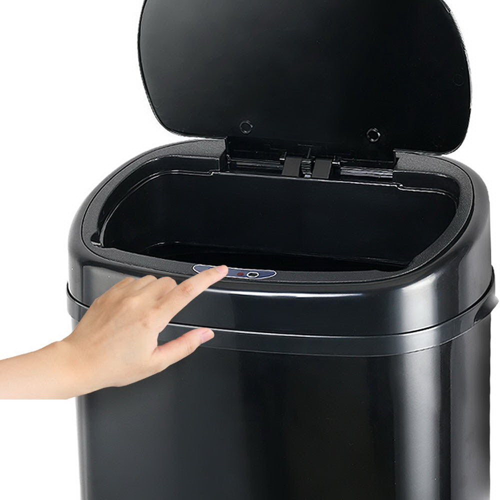 Motion Sensor Rubbish Bin 58L - Black